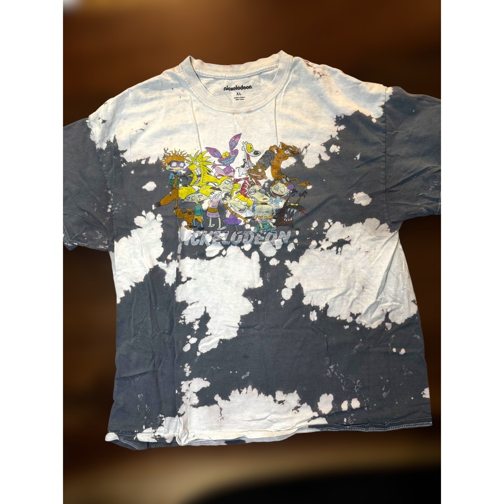 Nickelodeon 90s Cartoon‎ Tie Dye T Shirt All Characters XL Extra Large